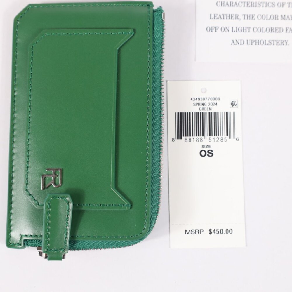 RL BOX CALFSKIN ZIP CARD CASE - Picture 8 of 9